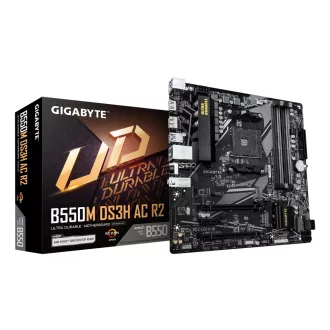 GIGABYTE B550M DS3H AC R2 AMD B550 AM4 foglalat Micro ATX