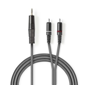 Nedis COTH22200GY30 audio kábel 3 M 3.5mm 2 x RCA Szürke