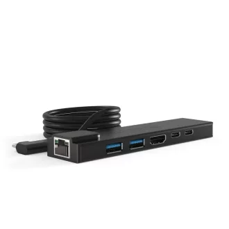   Compulocks HUB01 hálózati csatlakozó USB 2.0 Type-C Fekete