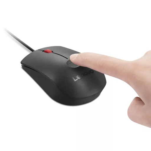 Lenovo 4Y51S24029 egér Irodai Kétkezes USB A típus Optikai 2000 DPI