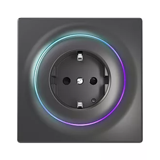 Fibaro FGWOF-011-8 csatlakozóaljzat F típus Fekete