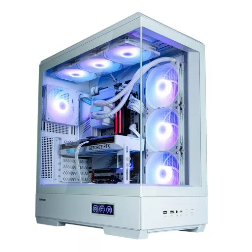 Zalman P50 DS White Midi Tower Fehér