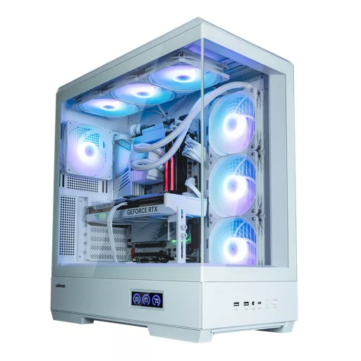 Zalman P50 DS White Midi Tower Fehér