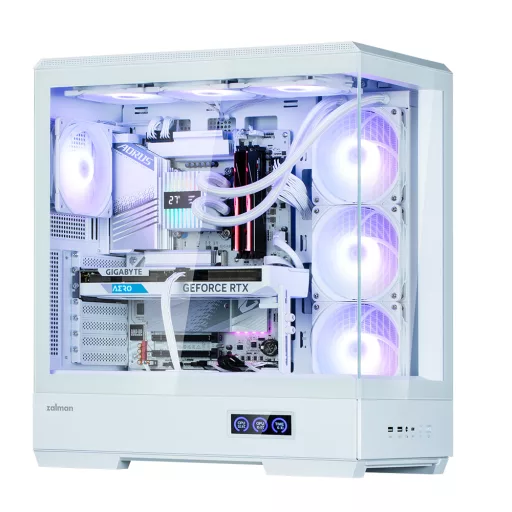 Zalman P50 DS White Midi Tower Fehér
