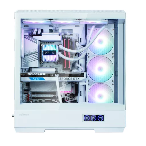 Zalman P50 DS White Midi Tower Fehér