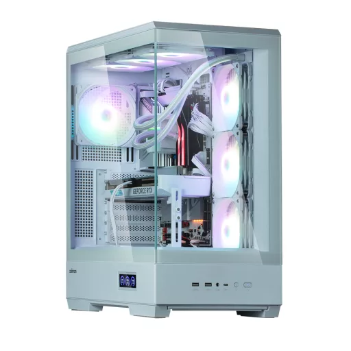 Zalman P50 DS White Midi Tower Fehér