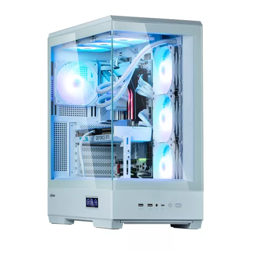 Zalman P50 DS White Midi Tower Fehér