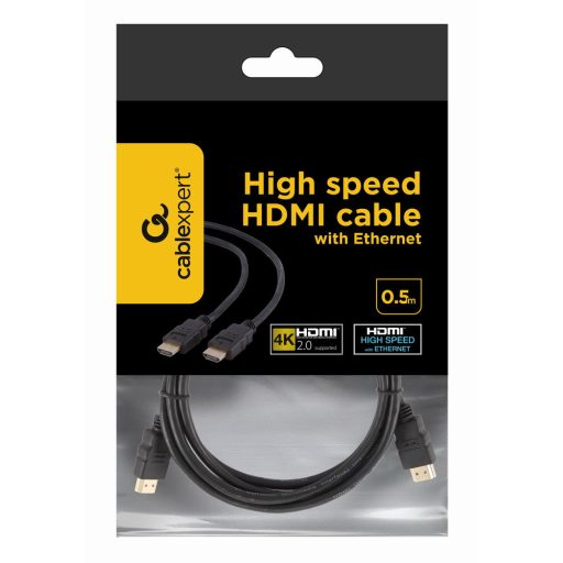 Gembird CC-HDMI4-0.5M HDMI kábel 0,5 M HDMI A-típus (Standard) Fekete