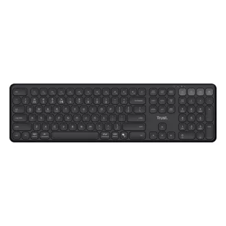   Trust Vaiya billentyűzet Otthoni/irodai RF vezeték nélküli + Bluetooth QWERTZ Német Fekete