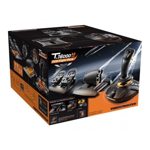Thrustmaster T-16000M FCS Flight Pack Fekete USB Joystick Analóg/digitális MAC, PC