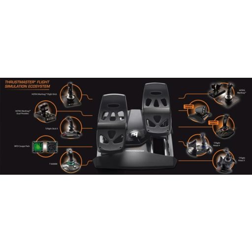 Thrustmaster T-16000M FCS Flight Pack Fekete USB Joystick Analóg/digitális MAC, PC