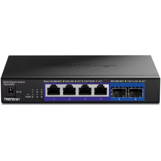 Trendnet TEG-S562 hálózati kapcsoló Beállítást nem igénylő (unmanaged) 2.5G Ethernet (100/1000/2500) Fekete