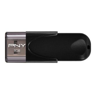  PNY Attaché 4 USB flash meghajtó 8 GB USB A típus 2.0 Fekete