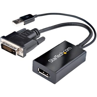   StarTech.com DVI2DP2 video átalakító kábel 0,254 M DVI-D DisplayPort Fekete