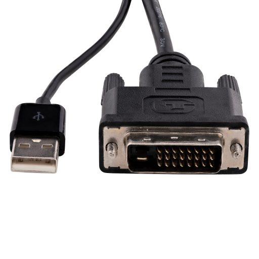 StarTech.com DVI2DP2 video átalakító kábel 0,254 M DVI-D DisplayPort Fekete