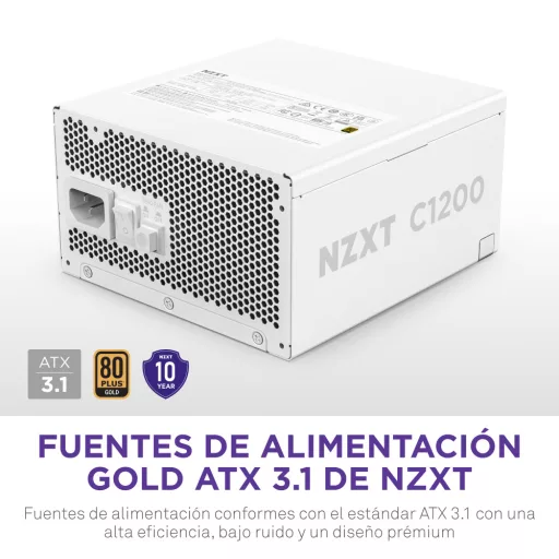 NZXT C1200 Gold ATX 3.1 1200 W 24-pin ATX Fehér