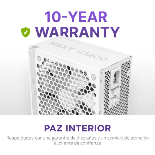 NZXT C1200 Gold ATX 3.1 1200 W 24-pin ATX Fehér