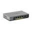 NETGEAR GS105EPP Beállítást nem igénylő (unmanaged) Gigabit Ethernet (10/100/1000) Ethernet-áramellátás (PoE) támogatása Asztali/falra szerelhető Szürke