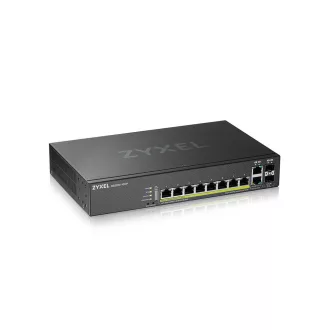   Zyxel GS2220-10HP-EU0101F hálózati kapcsoló Vezérelt L2 Gigabit Ethernet (10/100/1000) Ethernet-áramellátás (PoE) támogatása Fekete