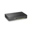 Zyxel GS2220-10HP-EU0101F hálózati kapcsoló Vezérelt L2 Gigabit Ethernet (10/100/1000) Ethernet-áramellátás (PoE) támogatása Fekete