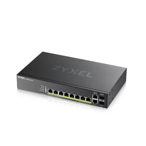 Zyxel GS2220-10HP-EU0101F hálózati kapcsoló Vezérelt L2 Gigabit Ethernet (10/100/1000) Ethernet-áramellátás (PoE) támogatása Fekete