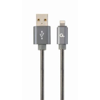 Cablexpert CC-USB2S-AMLM-2M-BG Lightning kábel Szürke