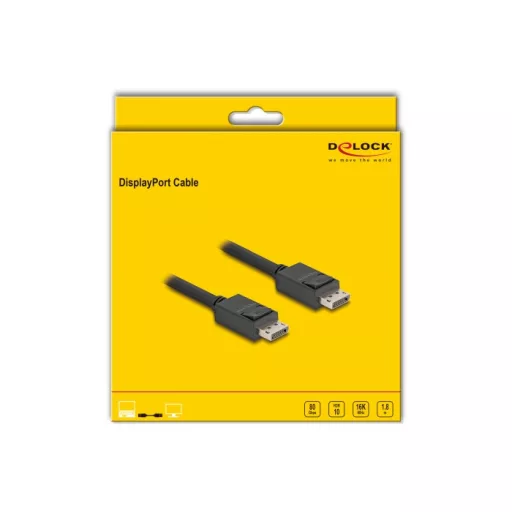 DeLOCK 81175 DisplayPort kábel 1,8 M Fekete