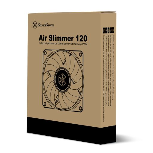 Silverstone Air Slimmer 120 Számítógép ház, Processzor Hűtő 12 cm Fekete 1 db