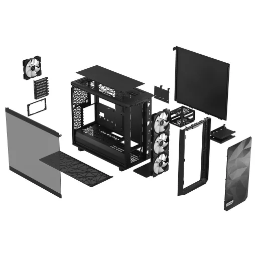 Fractal Design Meshify 2 Lite Fekete
