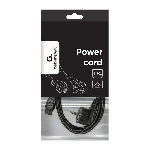 Gembird PC-186-ML12 tápkábel Fekete CEE7/4