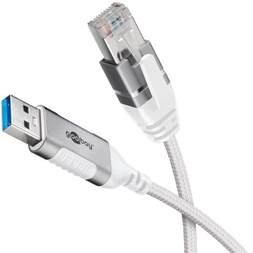 Goobay 74379 csatlakozó átlakító USB 3.0 type A RJ45 Fehér