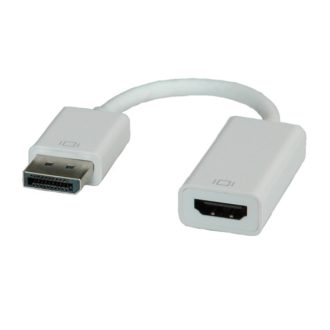   ROLINE DisplayPort-HDMI Adapter 0,15 M HDMI A-típus (Standard) Fehér