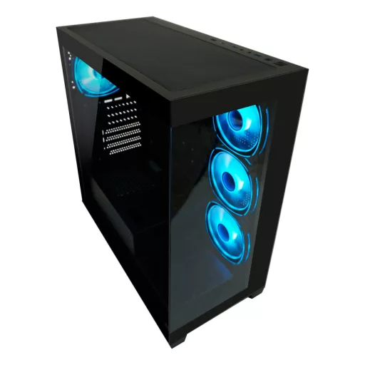 LC-Power LC-715B-ON Midi Tower Fekete