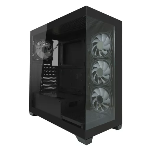 LC-Power LC-715B-ON Midi Tower Fekete