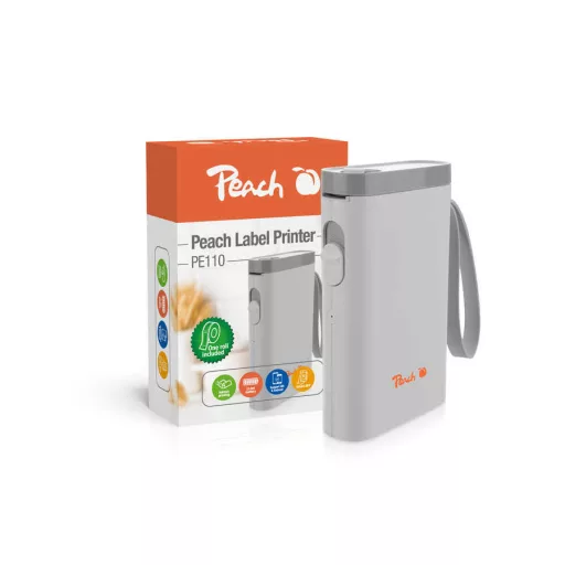 Peach PE110 címkenyomtató Direkt termál 203 x 203 DPI 60 mm/sec Vezeték nélküli Bluetooth