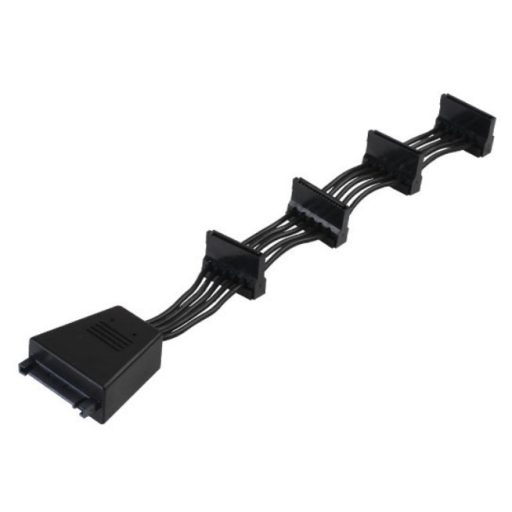 Silverstone CP06 SATA kábel Fekete