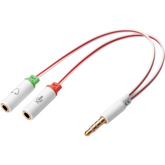 Sandberg 508-59 audio kábel 3.5mm TRS Fehér