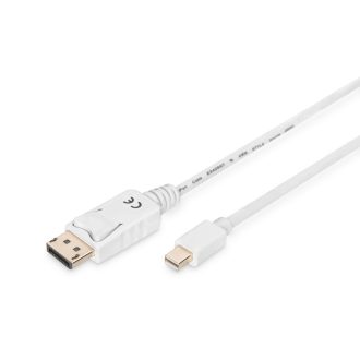   Digitus AK-340102-030-W DisplayPort kábel 3 M Mini DisplayPort Fehér
