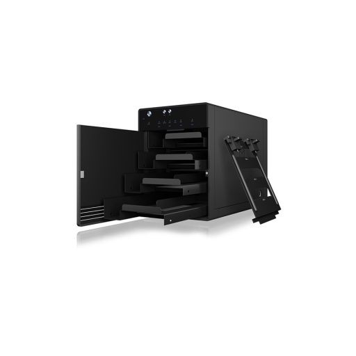 ICY BOX IB-3740-C31 HDD/SSD ház Fekete 2.5/3.5"