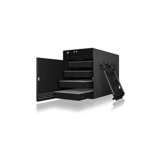 ICY BOX IB-3740-C31 HDD/SSD ház Fekete 2.5/3.5"