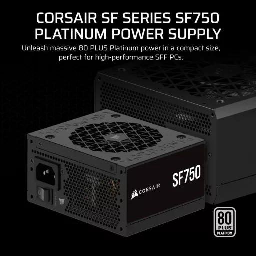 Corsair SF Series CP-9020284-EU 750 W 24-pin ATX SFX Fekete