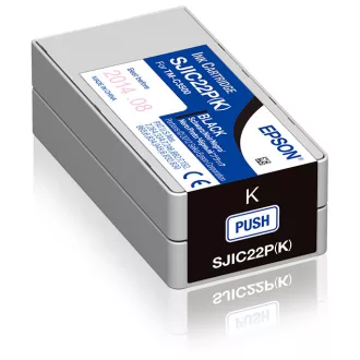 Epson SJIC22P(K) tintapatron 1 db Eredeti Fekete