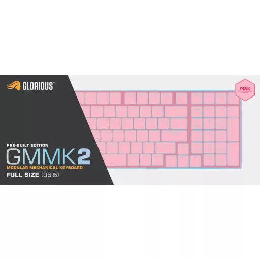 Glorious Gaming GMMK 2 billentyűzet Játék USB Amerikai angol Rózsaszín