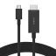 Belkin AVC012bt2MBK 2 M USB C-típus HDMI Fekete