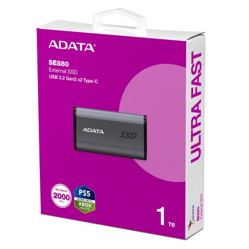 ADATA SE880 1 TB USB C-típus 3.2 Gen 2 (3.1 Gen 2) Szürke