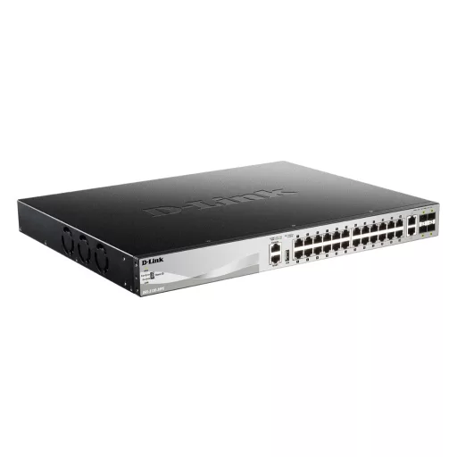 D-Link DGS-3130-30PS/E hálózati kapcsoló Vezérelt L3 Gigabit Ethernet (10/100/1000) Ethernet-áramellátás (PoE) támogatása Szürke