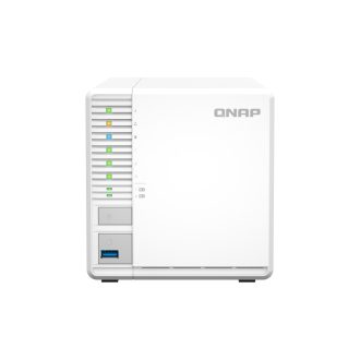   QNAP TS-364 NAS Tower Intel® Celeron® N5095 8 GB DDR4 0 TB QNAP Turbo System Fehér