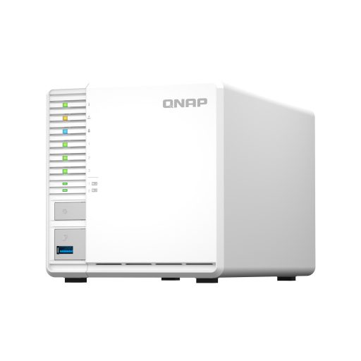 QNAP TS-364 NAS Tower Intel® Celeron® N5095 8 GB DDR4 0 TB QNAP Turbo System Fehér