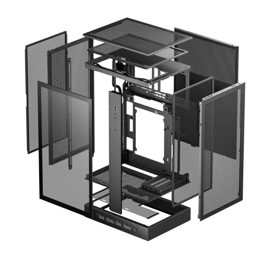 DeepCool CH270 Digital Mini Tower Fekete