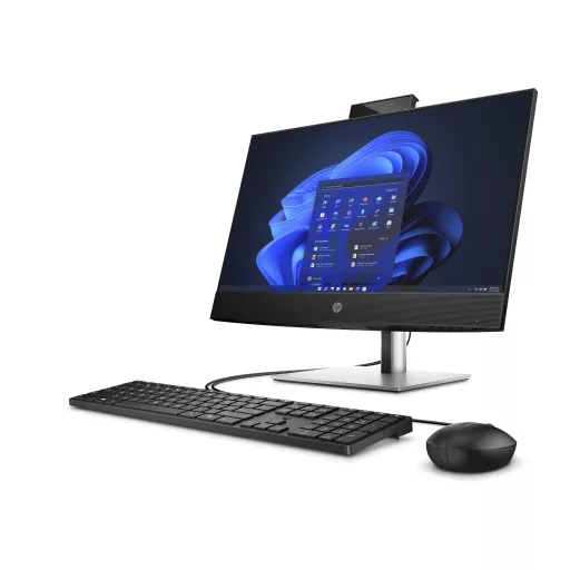 HP ProOne 440 G9 Intel® Core™ i3 i3-13100T 60,5 cm (23.8") 1920 x 1080 pixelek All-in-One számítógép 16 GB DDR4-SDRAM 512 GB SSD Wi-Fi 6E (802.11ax) Fekete, Ezüst